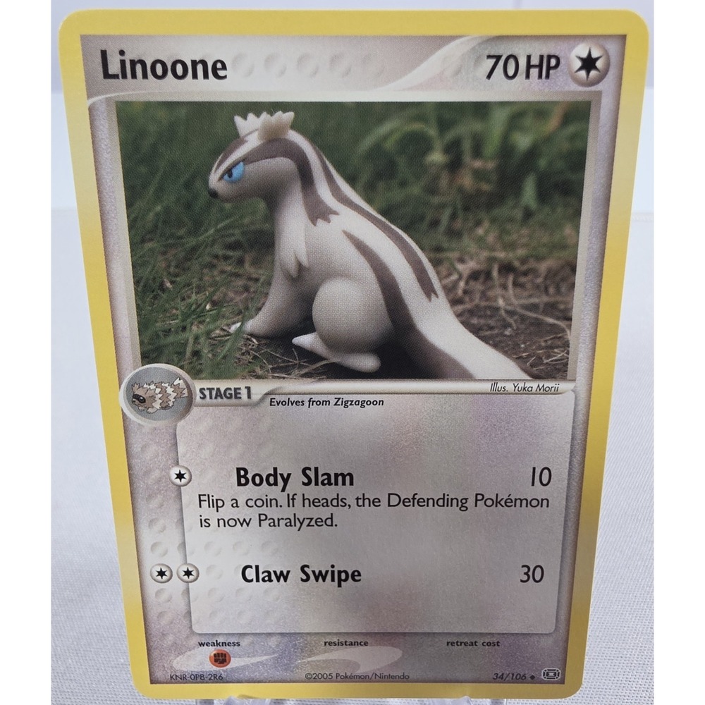 2005 Pokemon Linoone 34/106 Emerald Regular NM